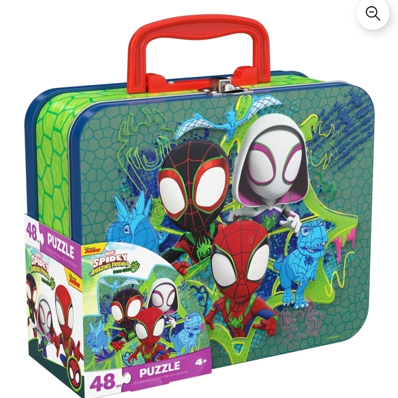Marvel Spidey Puzzle Tin with Red and Blue Heroes - Picture 10 of 12